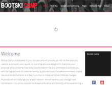 Tablet Screenshot of bootskicamp.com